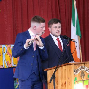 Oran O'Sullivan (L) and Ben O'Shea (R) with their stirring rendition of "The Voyage"
