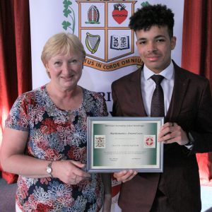 Maths: Justin Cunningham with Ms Disney 
